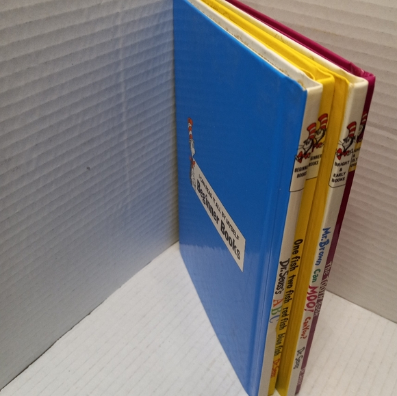 Dr. Seuss's Hard Cover Kid Books (ABC, One Fish, Moo, & Tooth) - Picture 3 of 12